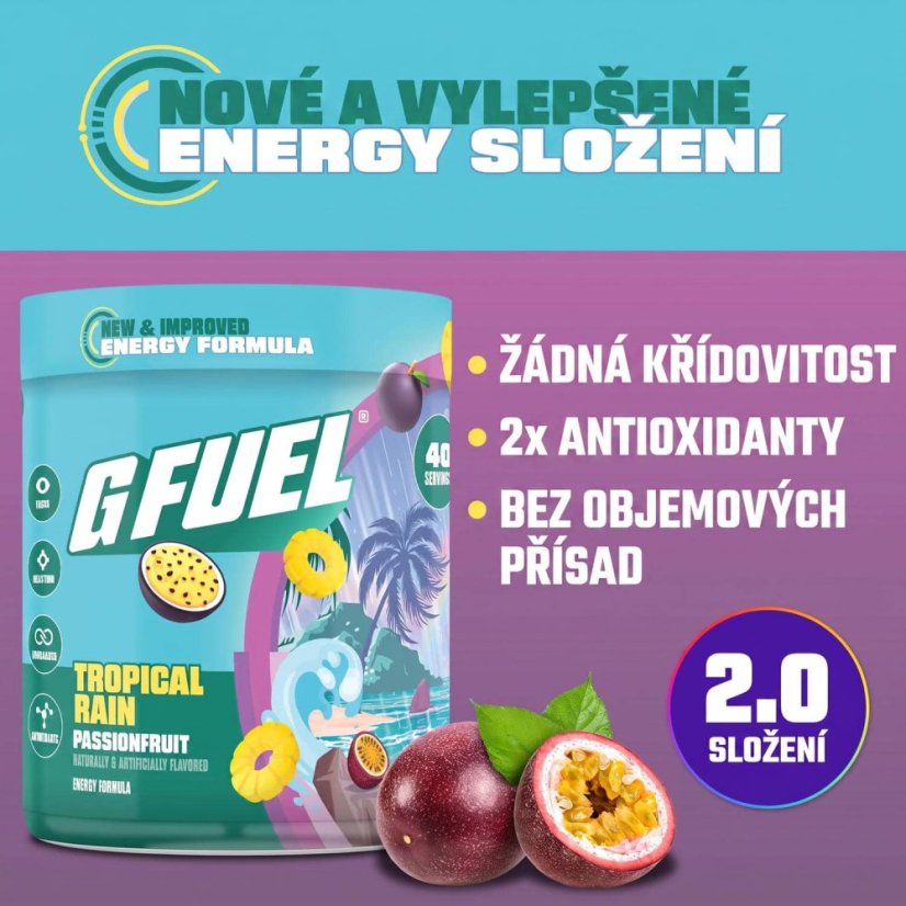G FUEL Tropical Rain 2.0 (marakuje, ananas)