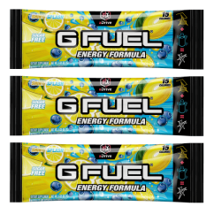 G FUEL Shiny Splash (borůvka, citronáda) - 3x 7g balení