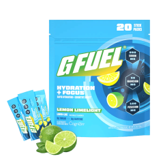 G FUEL Hydration + Focus Lemon Limelight- Caffeine-free-KOPIE