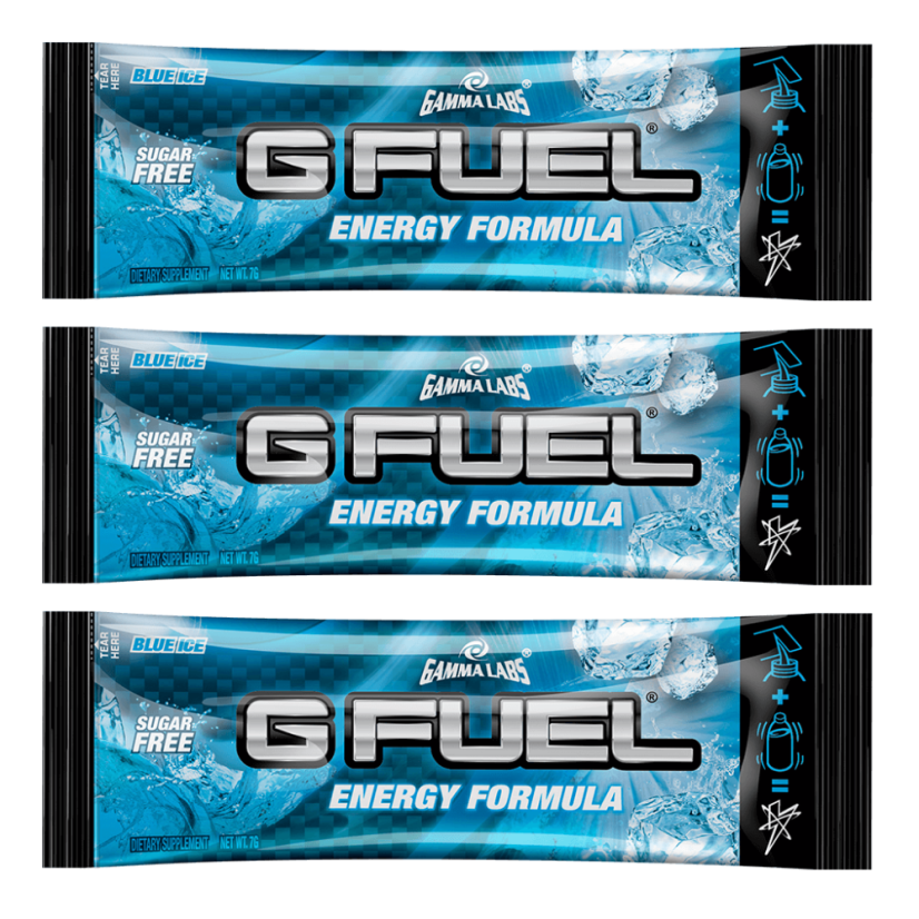 G FUEL Blue Ice (blue raspberry) - 3x 7g packs