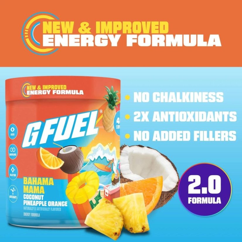 G FUEL Bahama Mama 2.0 (coconut, pineapple, orange)