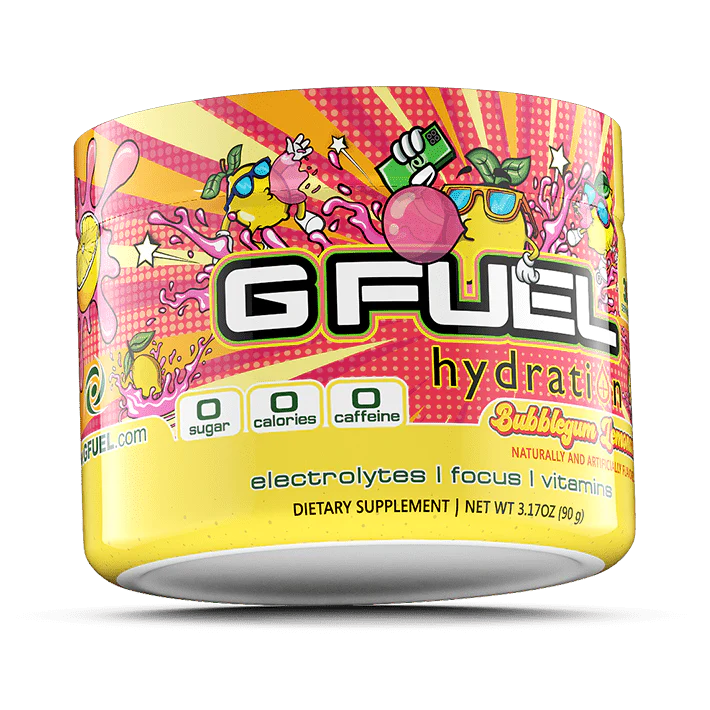 G FUEL Bubblegum Lemonade (žvýkačka, citronáda, Bez kofeinu)