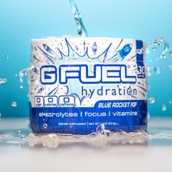 G FUEL Blue Rocket Pop (Modrá malina, Bez kofeinu)