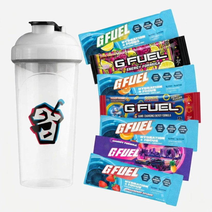 Brain Fuel Starter Kit - Brain Shaker + 7 testovacích balení