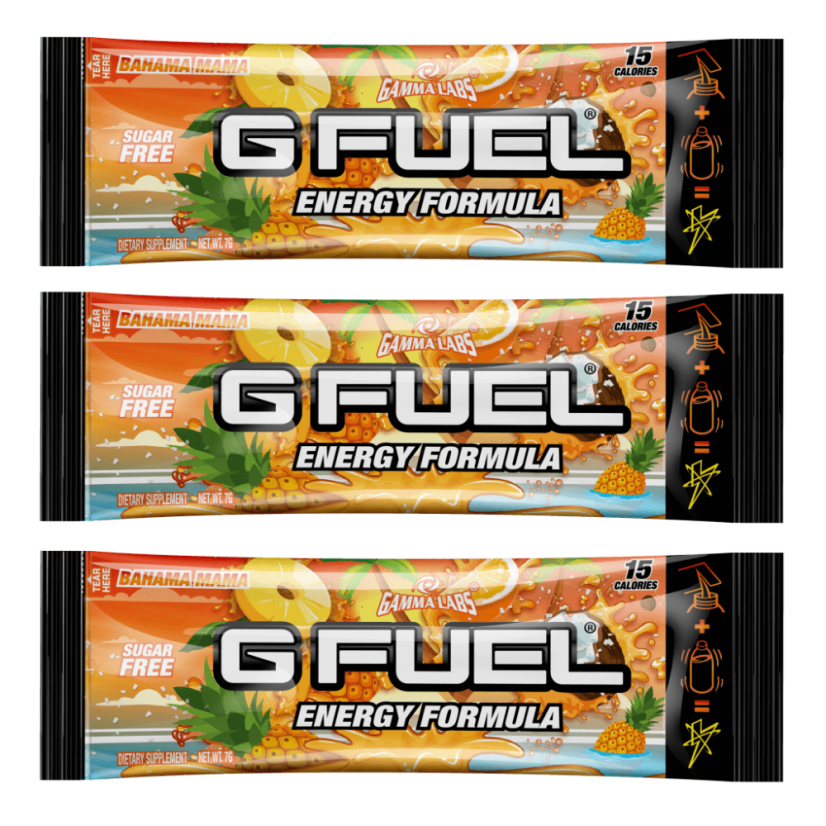 G FUEL Bahama Mama (kokos, ananas, pomeranč) - 3x 7g balení