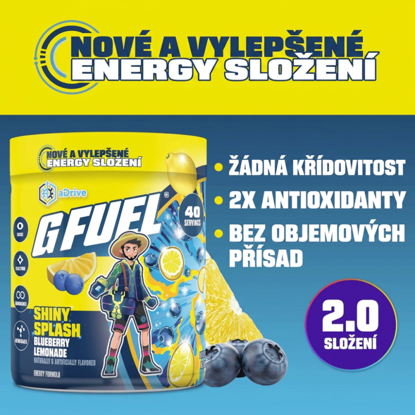 G FUEL Shiny Splash 2.0 (borůvková limonáda)