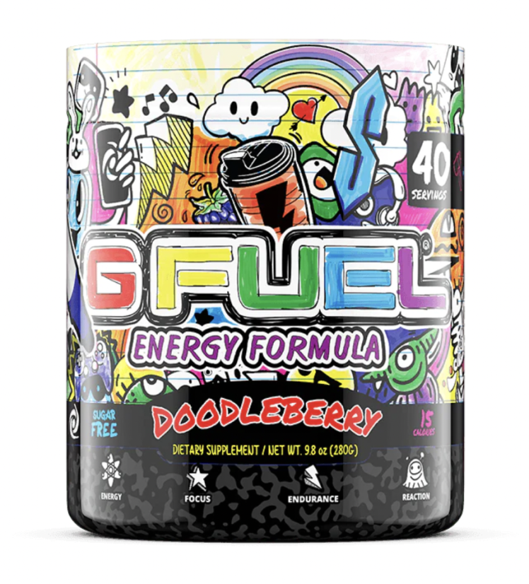 G FUEL Doodleberry Black On Blackberry (ostružina)