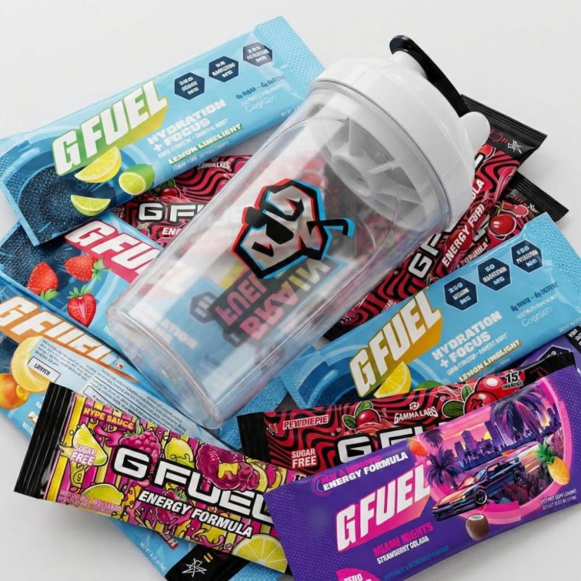 Brain Fuel Starter Kit - Brain Shaker + 7 testovacích balení