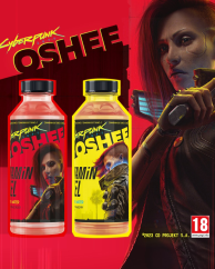 OSHEE Cyberpunk Vitamin Water 555ml (peach, strawberry, zero caffein)