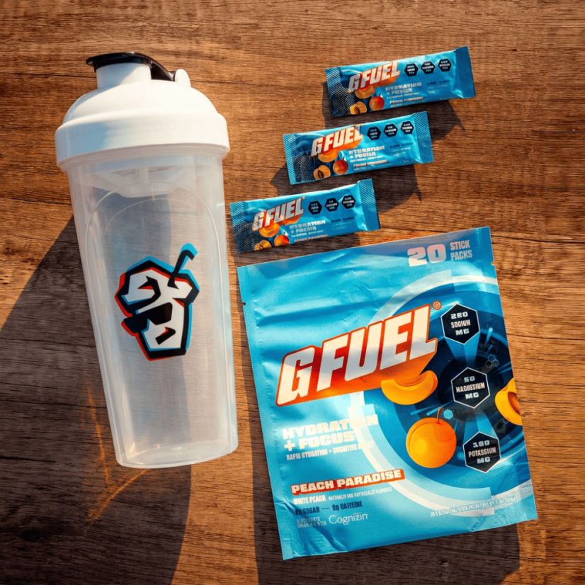 G FUEL Hydration + Focus Peach Paradise - Bez Kofeinu