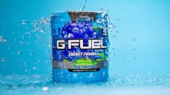 G FUEL Sour Blue Chug Rug (kyselá modrá malina) - 3x 7g balení