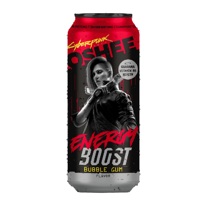 OSHEE Cyberpunk Energy Boost Bubble Gum 500ml (žvýkačka, bez kofeinu)