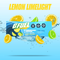 G FUEL Hydration + Focus Lemon Limelight- Caffeine-free-KOPIE