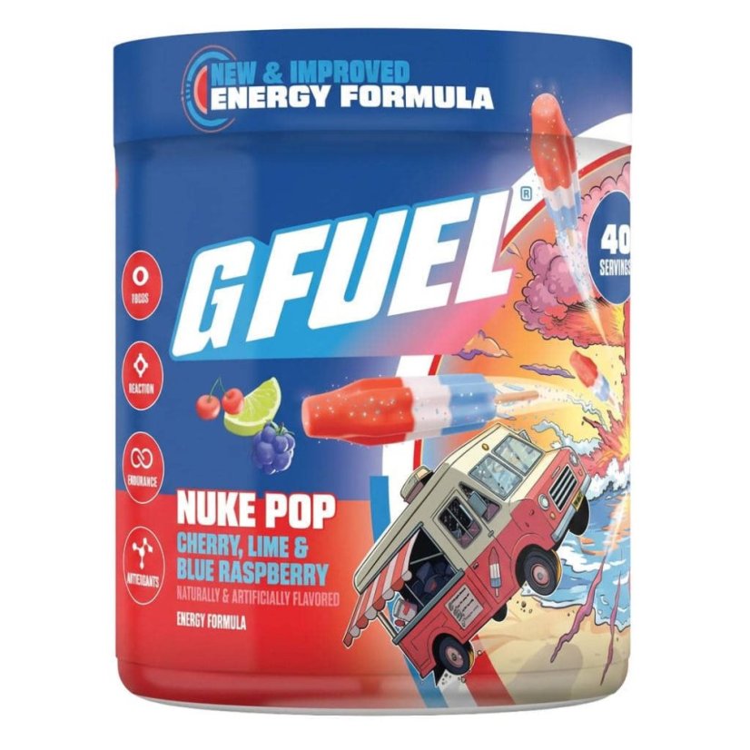 G FUEL Nuke Pop 2.0 (cherry, blue raspberry, lime)