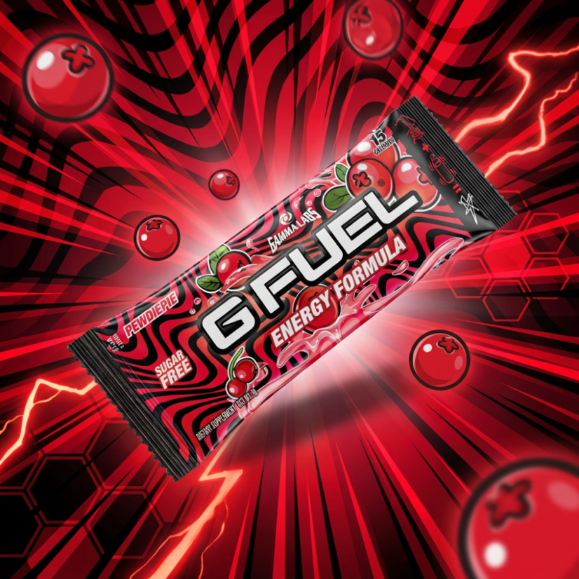 G FUEL Lingonberry (PewDiePie) - vzorek