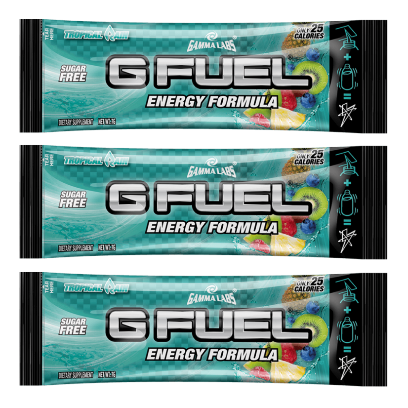 G FUEL Tropical Rain - 3x 7g pack