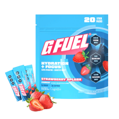 G FUEL Hydration + Focus Strawberry Splash - Caffeine-free