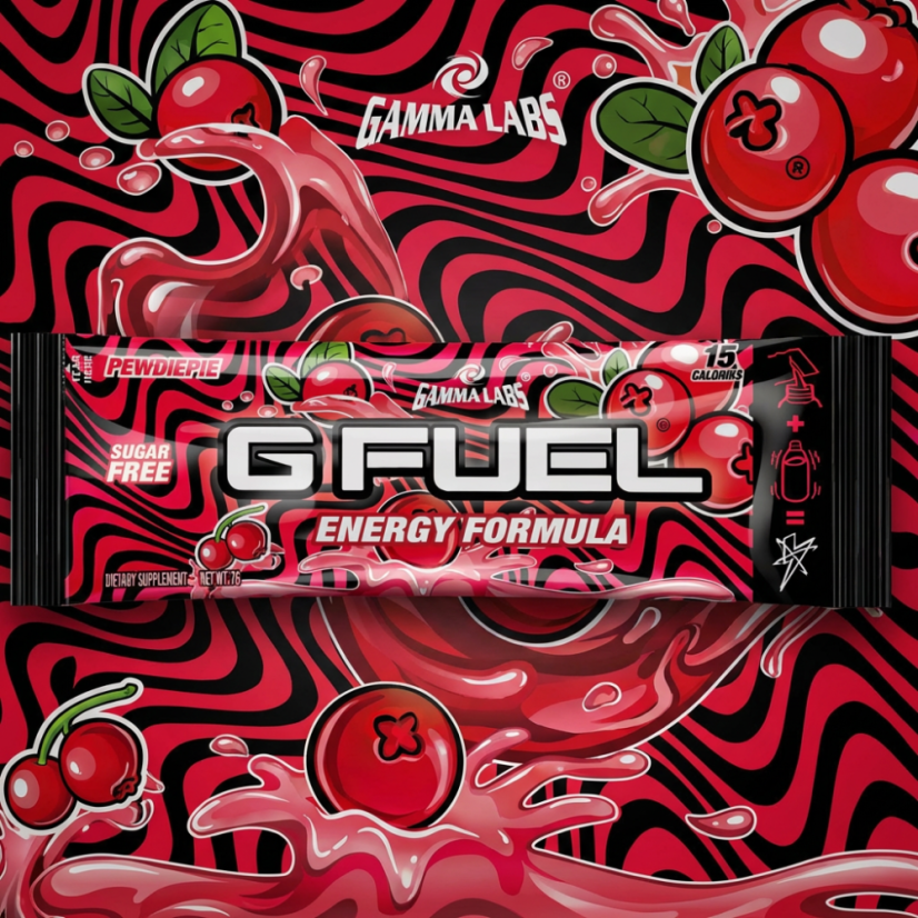G FUEL Lingonberry (PewDiePie) - vzorek