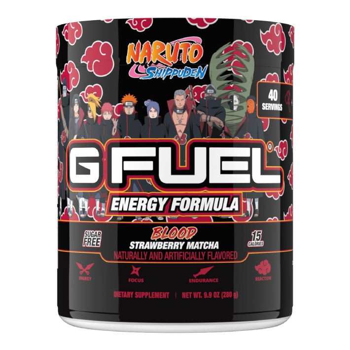 G FUEL Naruto Akatsuki Blood Strawberry Matcha (jahoda, matcha)