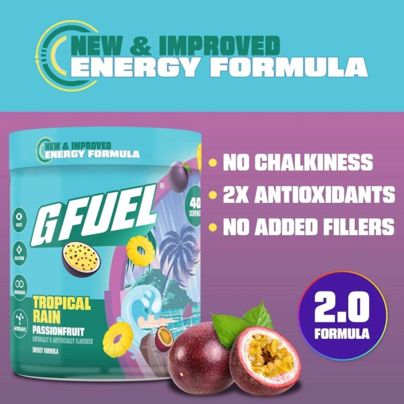 G FUEL Tropical Rain 2.0 (passion fruit, pineapple)