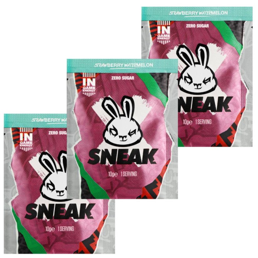 Sneak Energy Strawberry Watermelon - 3x 10g balení