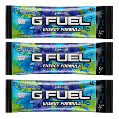 G FUEL Sour Blue Chug Rug (kyselá modrá malina) - 3x 7g balení