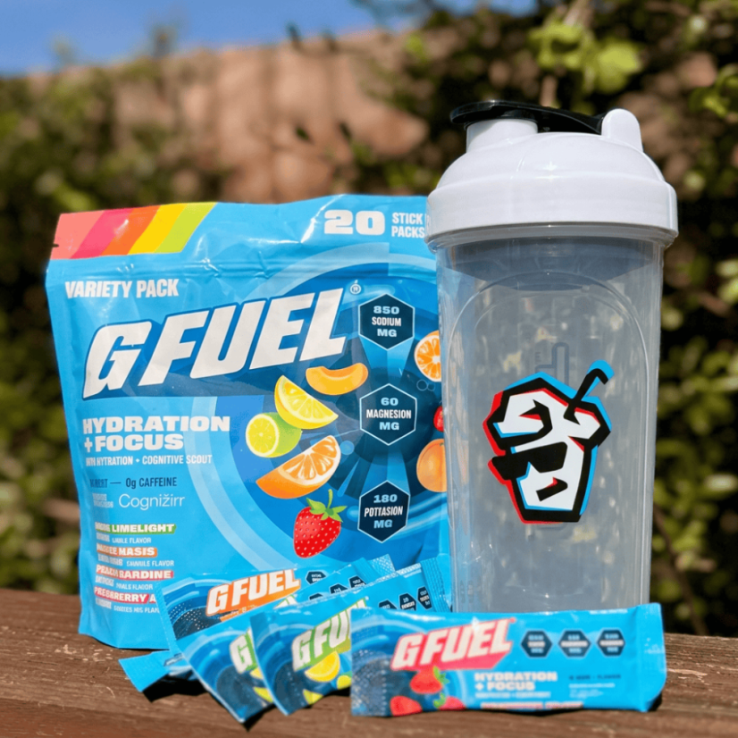 G FUEL Hydration + Focus Mix 4 příchutí - Bez Kofeinu