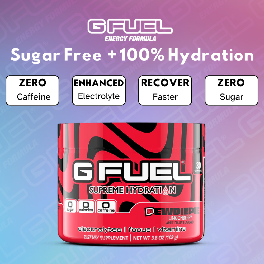 G FUEL PewDiePie Supreme Lingonberry